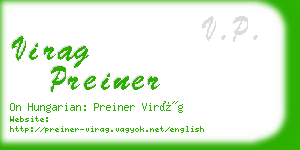 virag preiner business card